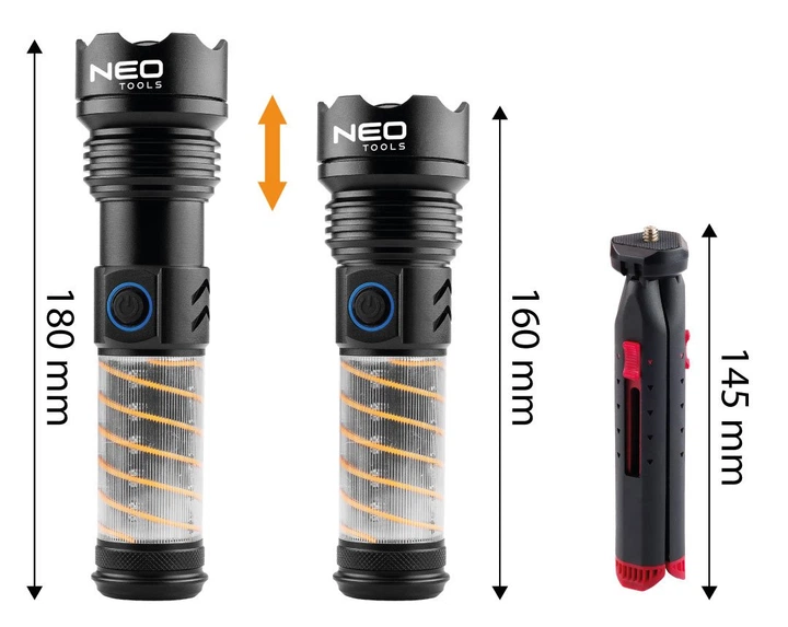 Ліхтарик для кемпінгу NEO Tools 2 в 1 99-131 (5906692022755) - зображення 12