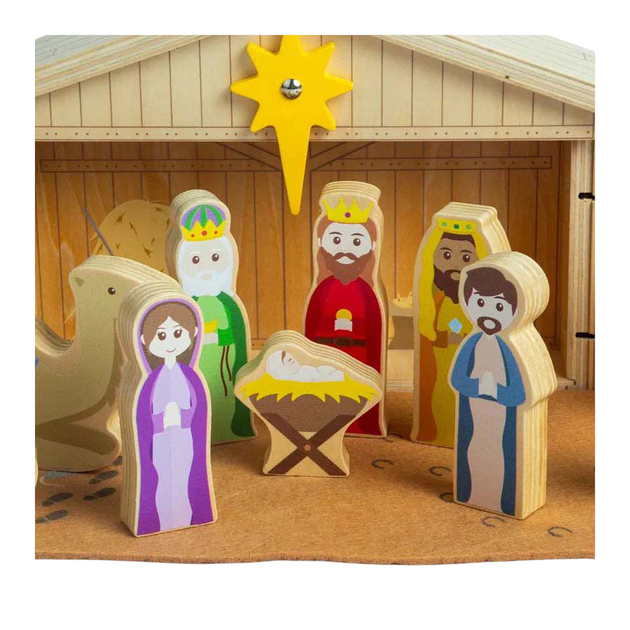 Дерев'яний ігровий набір Bigjigs Різдвяний (0691621850596) - зображення 3