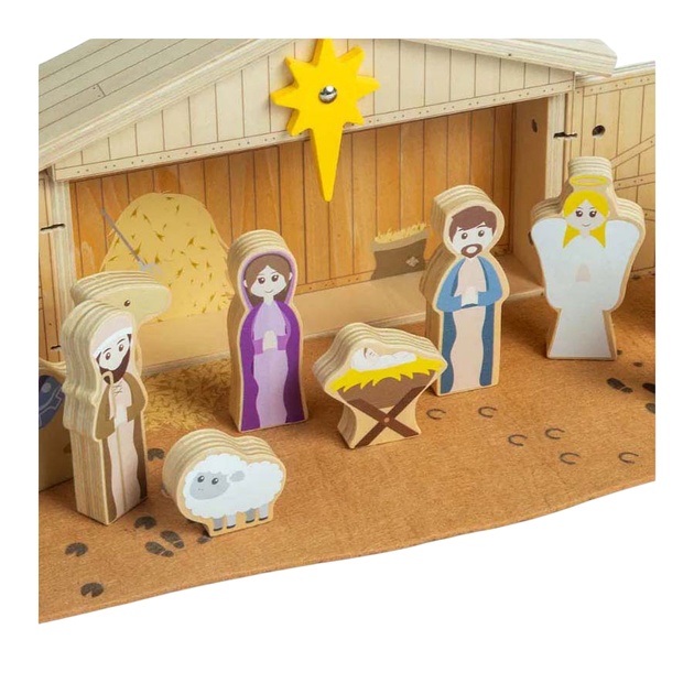 Дерев'яний ігровий набір Bigjigs Різдвяний (0691621850596) - зображення 4