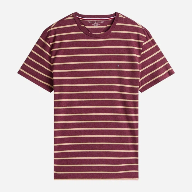 Футболка бавовняна довга чоловіча Tommy Hilfiger 78JA565-X09 (Deep Rouge Heather Stripe) 2XL Бордова (198296277920) - зображення 5
