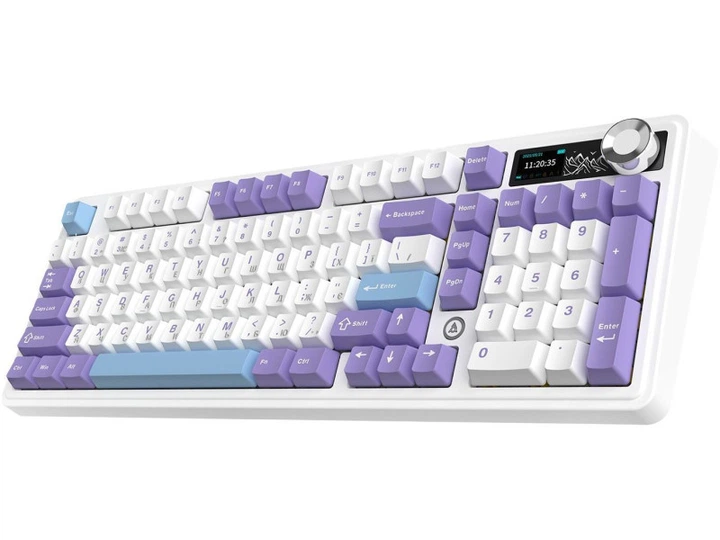 Клавіатура Ajazz AK980 V2 Gift Switch Purple White Blue (AK980-V2-G-PWB) - Фото 3 Клавіатура Ajazz AK980 V2 Gift Switch Purple White Blue (AK980-V2-G-PWB) - изображение 3