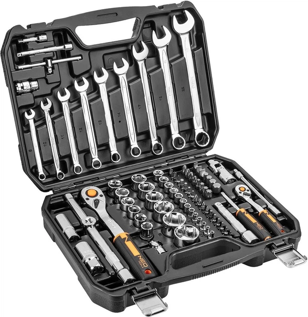 Набор торцевых головок с трещоткой NEO Tools 10-059 - Фото 4 Набор торцевых головок с трещоткой NEO Tools 10-059 - изображение 4