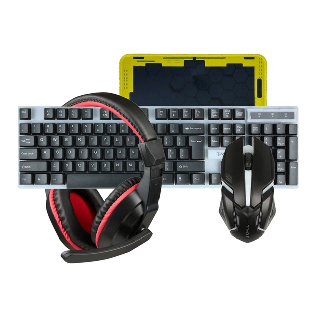 Игровой комплект проводной Gaming Combo 4в1 T-Wolf TF-240