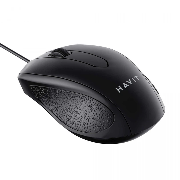 Дротова миша HAVIT MS80 USB Black - Фото 5 Дротова миша HAVIT MS80 USB Black - изображение 5