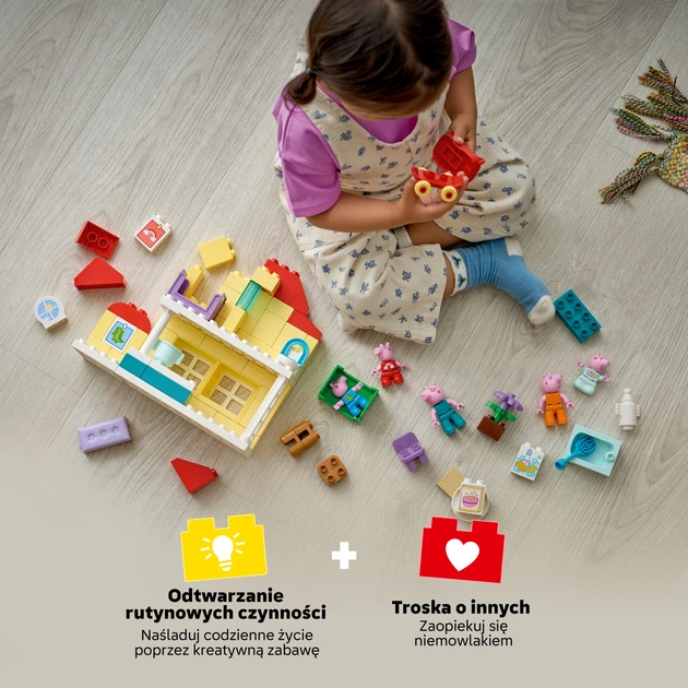 Zestaw klocków LEGO DUPLO Peppa Pig Dom rodzinny 84 elementy (10467) - obraz 4