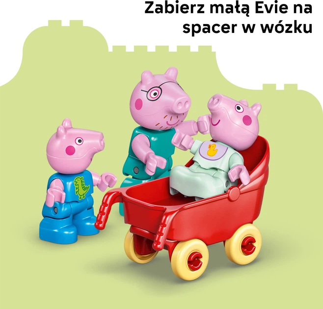 Zestaw klocków LEGO DUPLO Peppa Pig Dom rodzinny 84 elementy (10467) - obraz 6