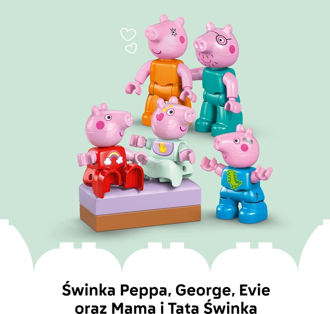 Zestaw klocków LEGO DUPLO Peppa Pig Dom rodzinny 84 elementy (10467) - obraz 7