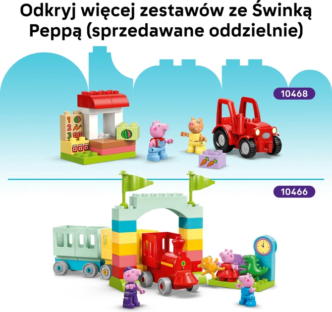 Zestaw klocków LEGO DUPLO Peppa Pig Dom rodzinny 84 elementy (10467) - obraz 8