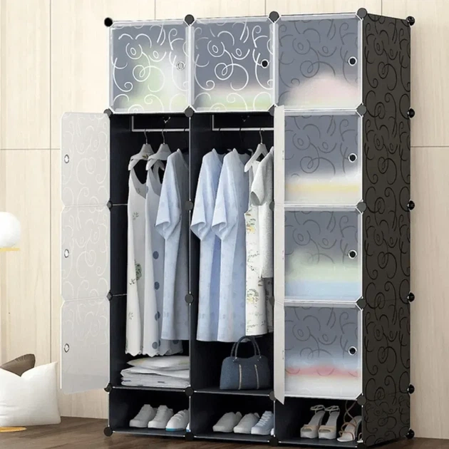 Пластиковый шкаф Storage Cube Cabinet МР 312-62А на 15 ячеек для одежды - Фото 4 Пластиковый шкаф Storage Cube Cabinet МР 312-62А на 15 ячеек для одежды - изображение 4
