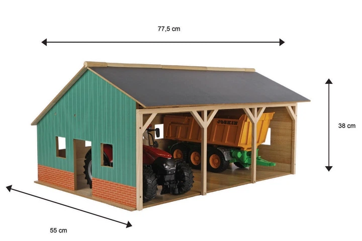Гараж для тракторів Kids Globe Agricultural Shed 1:16 (8713219218044) - зображення 4