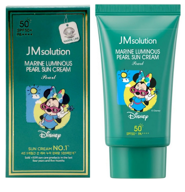 Крем сонцезахисний Jmsolution Marine Luminous Pearl Sun Cream Pearl x Disney MINI 50 ml - изображение 3