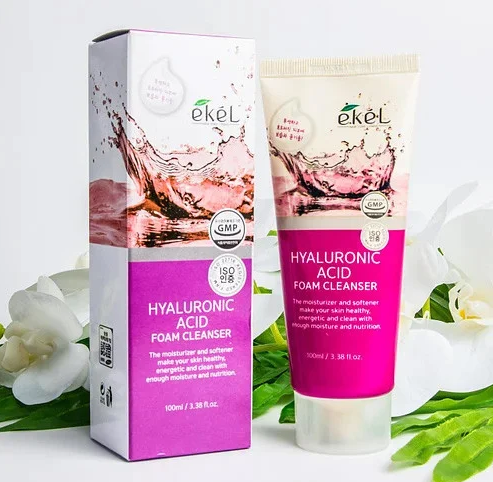 Очищувальна пінка з гіалуроновою кислотою Ekel Ultra - Moisture Hyaluronic Acid Foam Cleanser 100ml - изображение 2