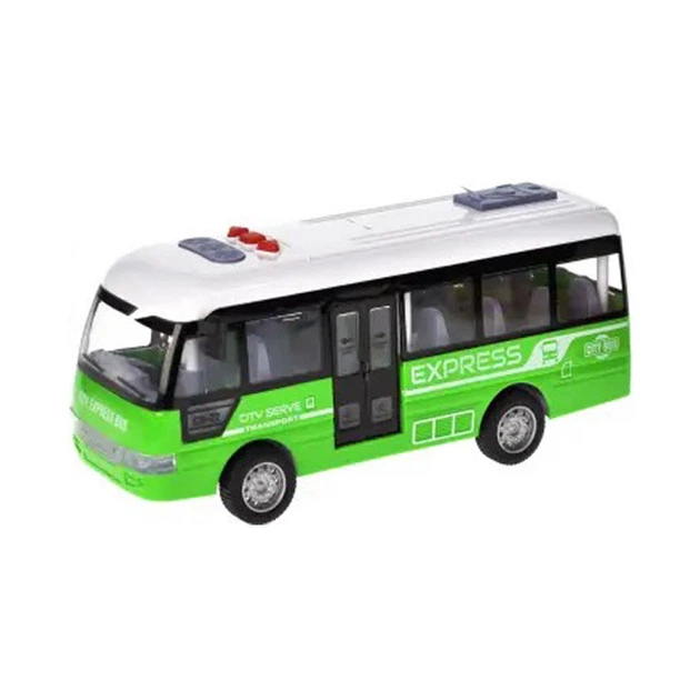 Дитячий інерційний автобус YM-9907F(Green) 19х6,5х8 см - Фото 1 Дитячий інерційний автобус YM-9907F(Green) 19х6,5х8 см - зображення 1
