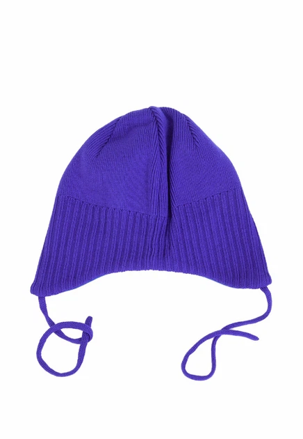 Шапка из мериносовой шерсти tutu 06105 46-50 Синяя - Фото 3 Шапка из мериносовой шерсти tutu 06105 46-50 Синяя - изображение 3