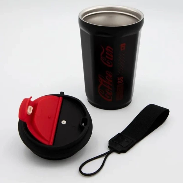 Термокухоль для чаю кави з датчиком температури Coffee Cup чорна 390 мл (LB-205330) - зображення 5