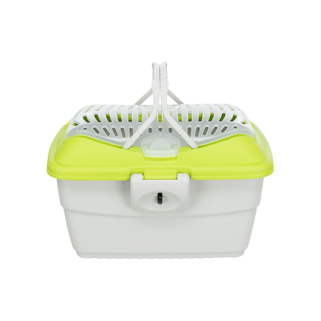 Переноска Trixie для гризунів Mini-Capri до 2 кг сіра/зелена пластик 40х22х30 см 4011905039800 - зображення 3