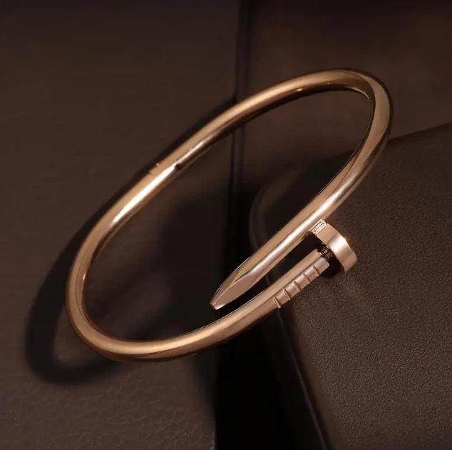 Браслет в стиле Cartier гвоздь (Rose-Gold) - Фото 2 Браслет в стиле Cartier гвоздь (Rose-Gold) - изображение 2