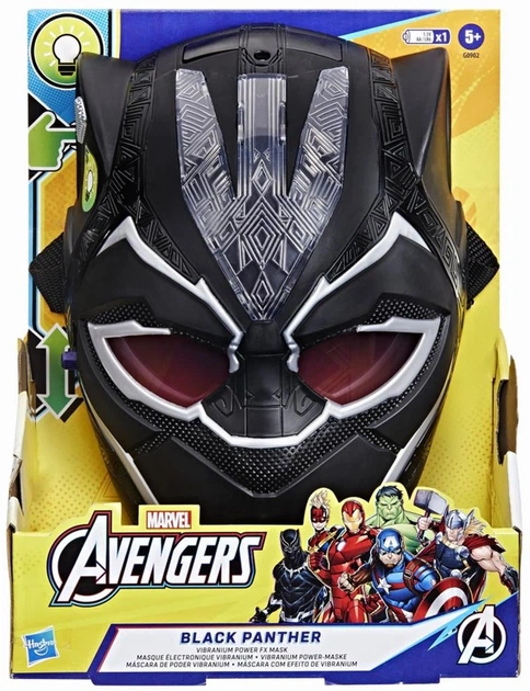 Маска Hasbro Marvel Avengers Black Panther Vibranium Power FX Mask (G0902) (5010996281333) - зображення 4