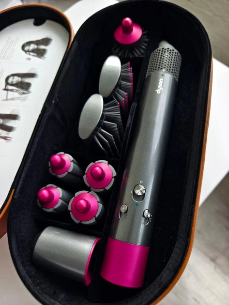 【美品】Dyson Airwrap Complete HS01 Стайлер Dyson Airwrap HS01 Complete,(fuchsia) – фото, отзывы