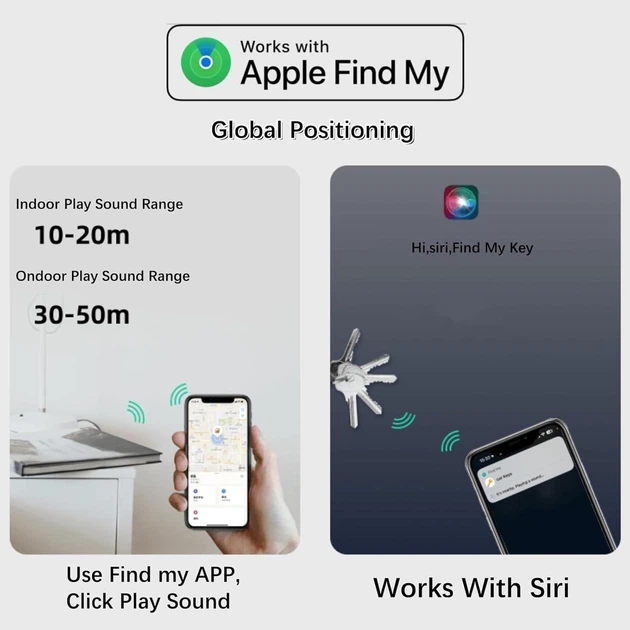 Локатор Nutale Air Pro Key Finder Tag Black - только IOS - 1 шт - Фото 5 Локатор Nutale Air Pro Key Finder Tag Black - только IOS - 1 шт - изображение 5