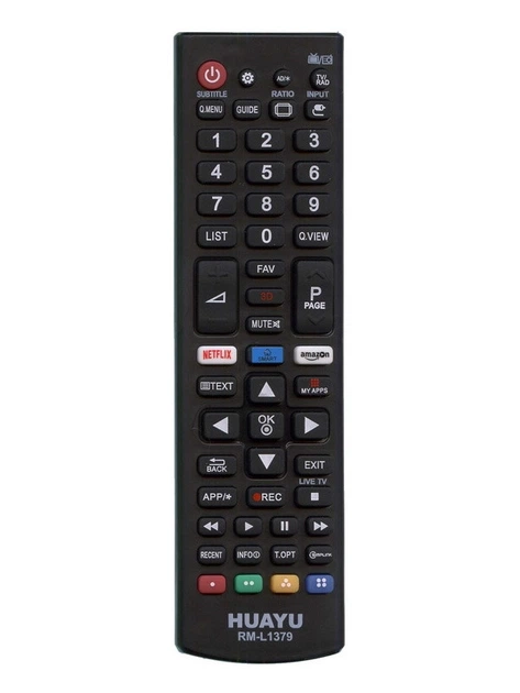 Универсальный пульт HUAYU для телевизора LG RM-L1379 - Фото 1 Универсальный пульт HUAYU для телевизора LG RM-L1379 - изображение 1