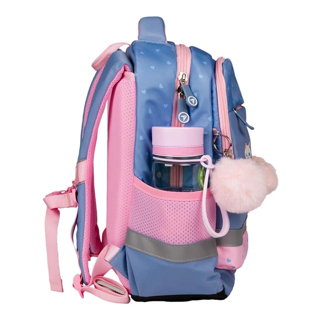 Рюкзак школьный YES S-52 Ergo Meow-Meow 559884 (голубой с котиками) - изображение 7
