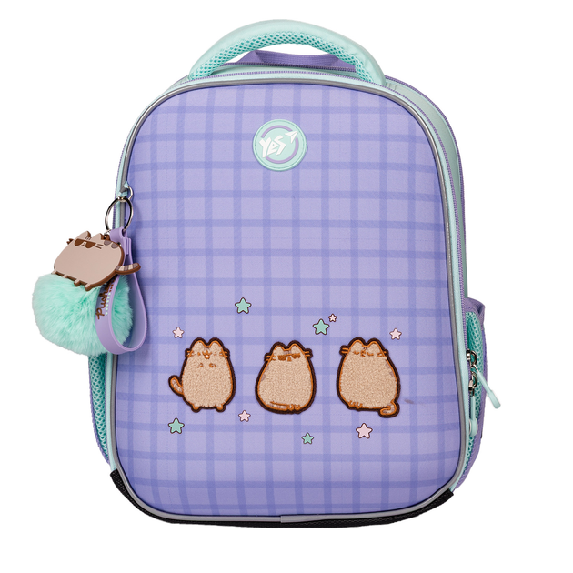 Рюкзак школьный каркасный YES H-100 Pusheen the Cat 559850 сиреневый (с котиком Пушин) - изображение 3