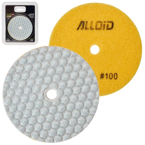 Alloid Pro. Круг алмазный шлифовальный на липучке HEXAGON 100 мм, зерно 100 - Фото 2 Alloid Pro. Круг алмазный шлифовальный на липучке HEXAGON 100 мм, зерно 100 - изображение 2