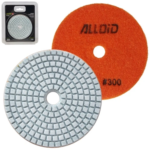Alloid Pro. Круг алмазный шлифовальный на липучке 100 мм, зерно 300 - изображение 2