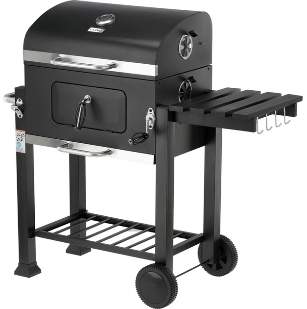 Grill węglowy Lund 99927 Deluxe z rusztem żeliwnym 54 × 37 cm (5906083126178) - obraz 2