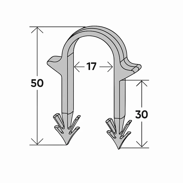 Скоба якорная Ital 300 шт - Фото 3 Скоба якорная Ital 300 шт - изображение 3