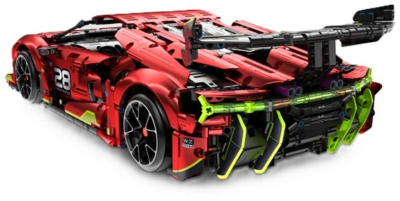 Klocki konstrukcyjne iM.Master RC 9828-2 Super Auto 1:10 czerwone 1835 elementów 43968 (6973676043968) - obraz 3