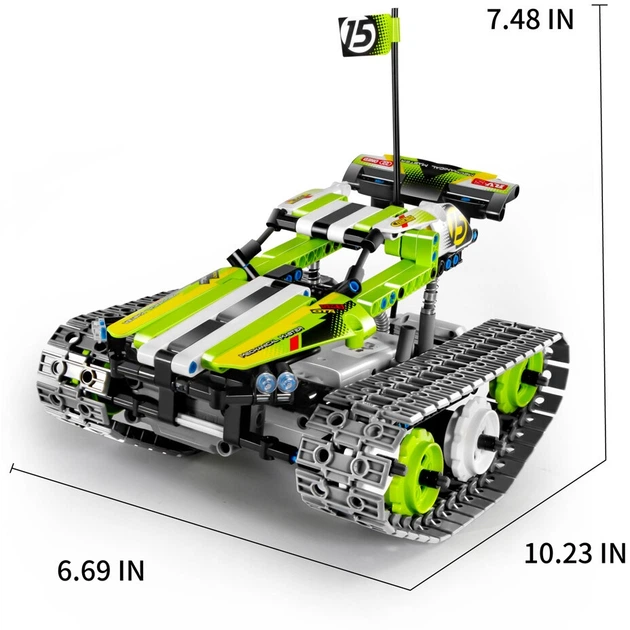 Klocki konstrukcyjne iM.Master RC 8015 Pojazd na gąsienicach 3 w 1 353 elementy 40356 (6973676040356) - obraz 2