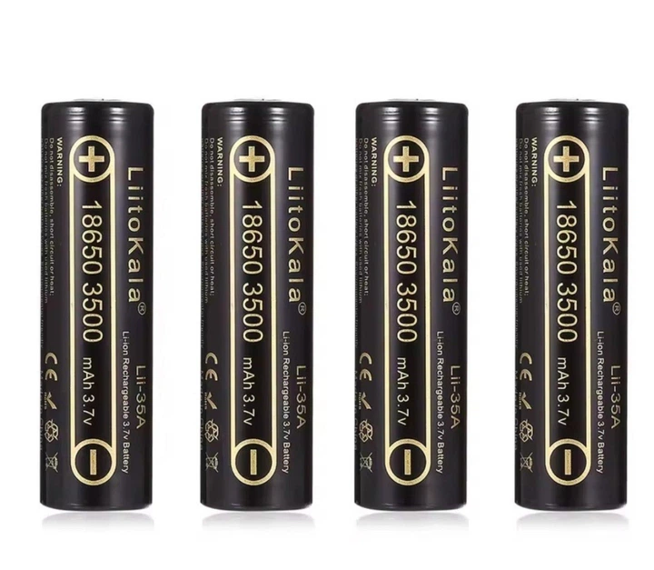 Акумулятор Li-Ion LiitoKala18650 на 3500 mah акумуляторна батарейка - Фото 1 Акумулятор Li-Ion LiitoKala18650 на 3500 mah акумуляторна батарейка - изображение 1