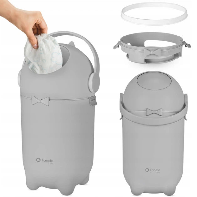 Корзина для утилизации подгузников Lionelo Purebin Grey (LOC-PUREBIN GREY) (5903771725453) - изображение 2