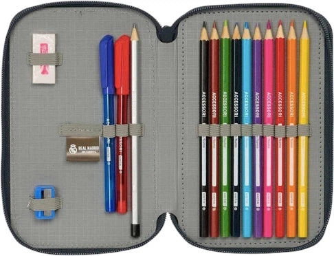 Пенал Safta Real Madrid 25/26 Home Kit 2 відділення, з наповненням 29 ел. 412554854 (8412688607389) - зображення 4