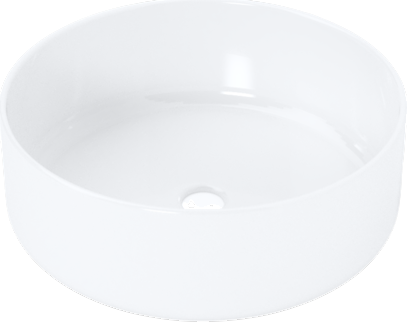 Umywalka Halmar Fasano nablatowa okrągła 45 cm Biała (5905248133761) - obraz 2