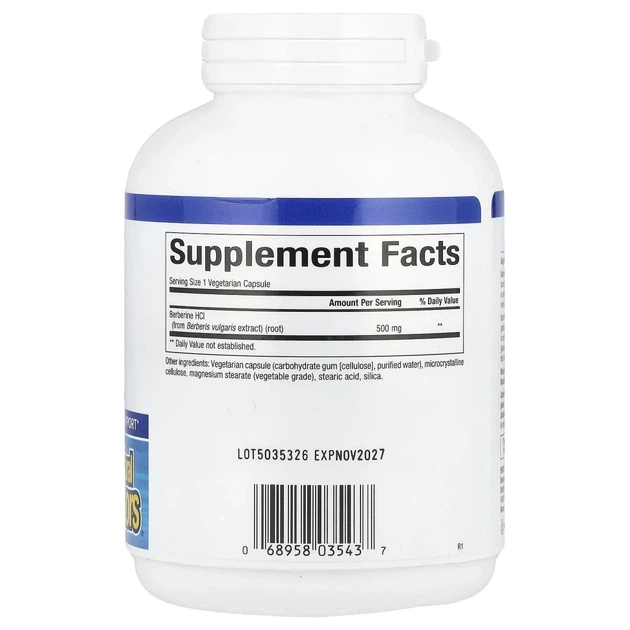 Берберин Natural Factors (WellBetX Berberine) 500 мг 120 вегетаріанських капсул (NFS-03543) - зображення 2