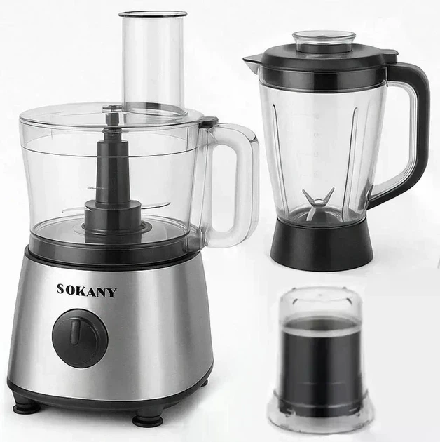 Кухонний комбайн 5в1 500 Вт SOKANY SK-03020 (12) - зображення 4