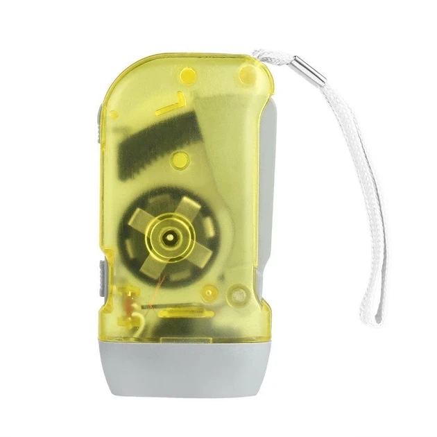 Динамо фонарь Flashlight Hand-Pressing Watton WT-092 3LED Жёлтый - изображение 2