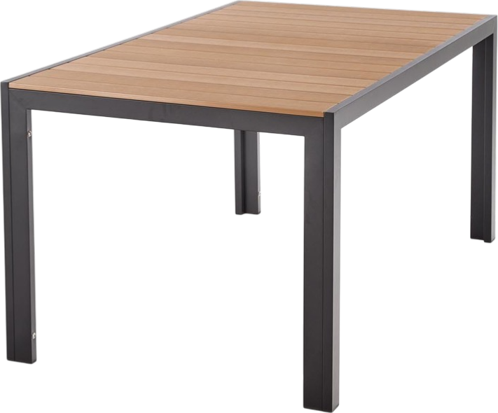 Обідній стіл Halmar Fierro прямокутний 150 x 90 x 74 см Коричнево-чорний (5905248135420) - зображення 2