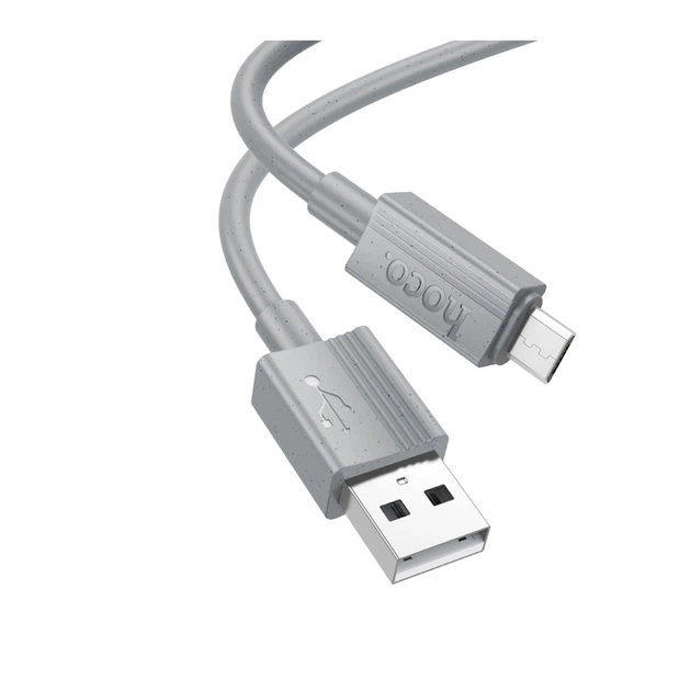USB Hoco X107 Micro 2.4A Серый - Фото 1 USB Hoco X107 Micro 2.4A Серый - изображение 1