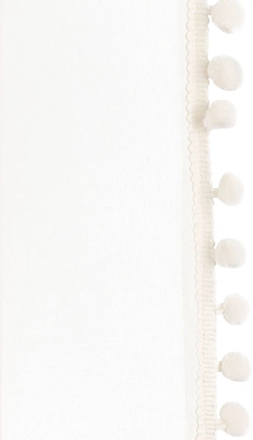 Firanka Homla Adi z pomponikami kremowa 140x250 cm (5904183851778) - obraz 4