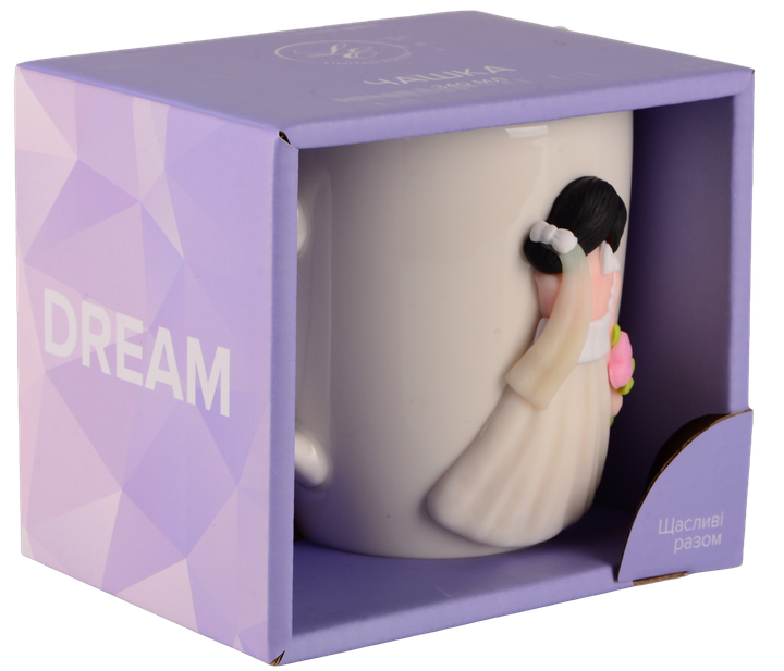 Чашка Limited Edition DREAM BRIDE 340 мл Білий з малюнком - изображение 3