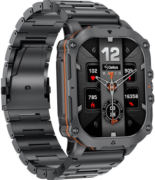 Смарт-часы Gelius Tactical Heavy GP-SW016 Black Chrome (2099901019097) - Фото 9 Смарт-часы Gelius Tactical Heavy GP-SW016 Black Chrome (2099901019097) - изображение 9