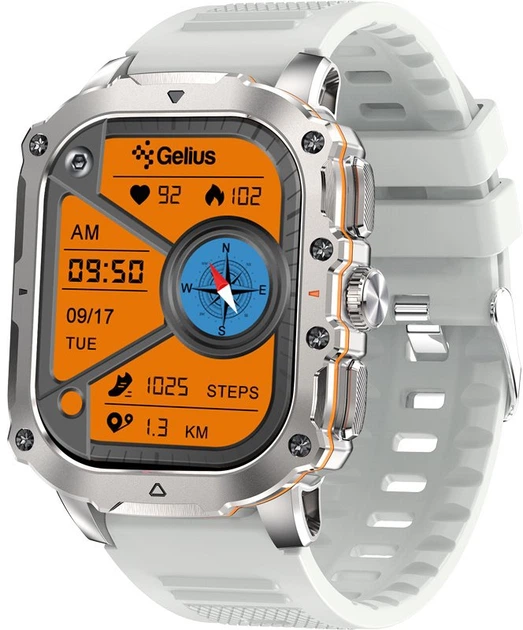 Смарт-часы Gelius Tactical Heavy GP-SW016 Silver Titan (2099901019103) - изображение 2