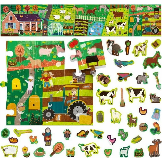 Edukacyjny i kreatywny zestaw Headu Farma z naklejkami Montessori 50.26265 (8059591426265) - obraz 2