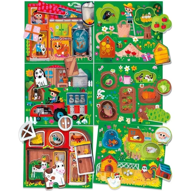 Edukacyjny i kreatywny zestaw Headu Farma z naklejkami Montessori 50.26265 (8059591426265) - obraz 3