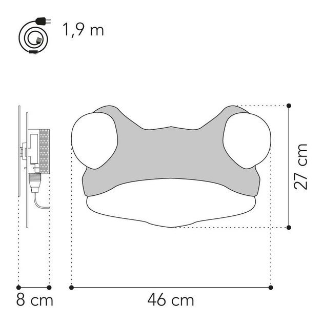 Lampa ścienna Van Tjalle en Jasper Kikker żaba Drewniana 3570103 (8720254309378) - obraz 3
