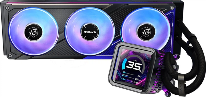 Układ chłodzenia wodnego ASRock Phantom Gaming 360 LCD (90-APGA36-BAAGA5) - obraz 2